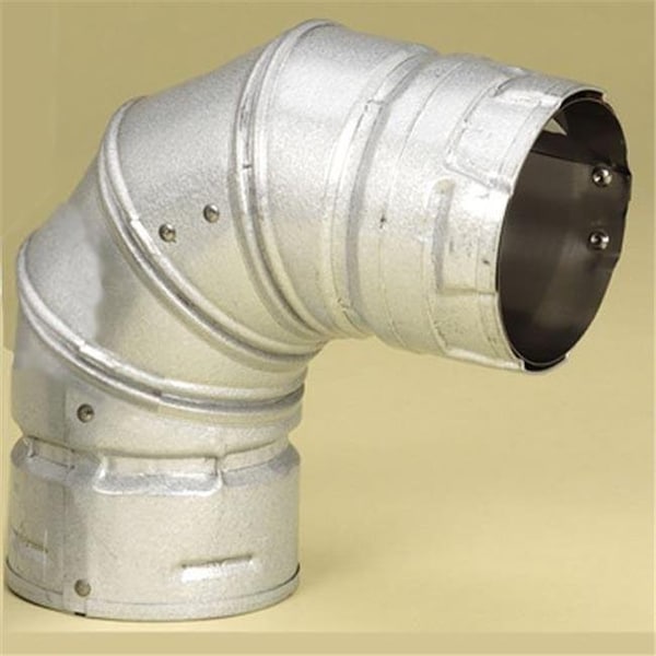 Dura-Vent Dura-Vent 4PVP-E90 4" PelletVent Pro Galvalume 90 Degree Elbow 4PVP-E90 - main